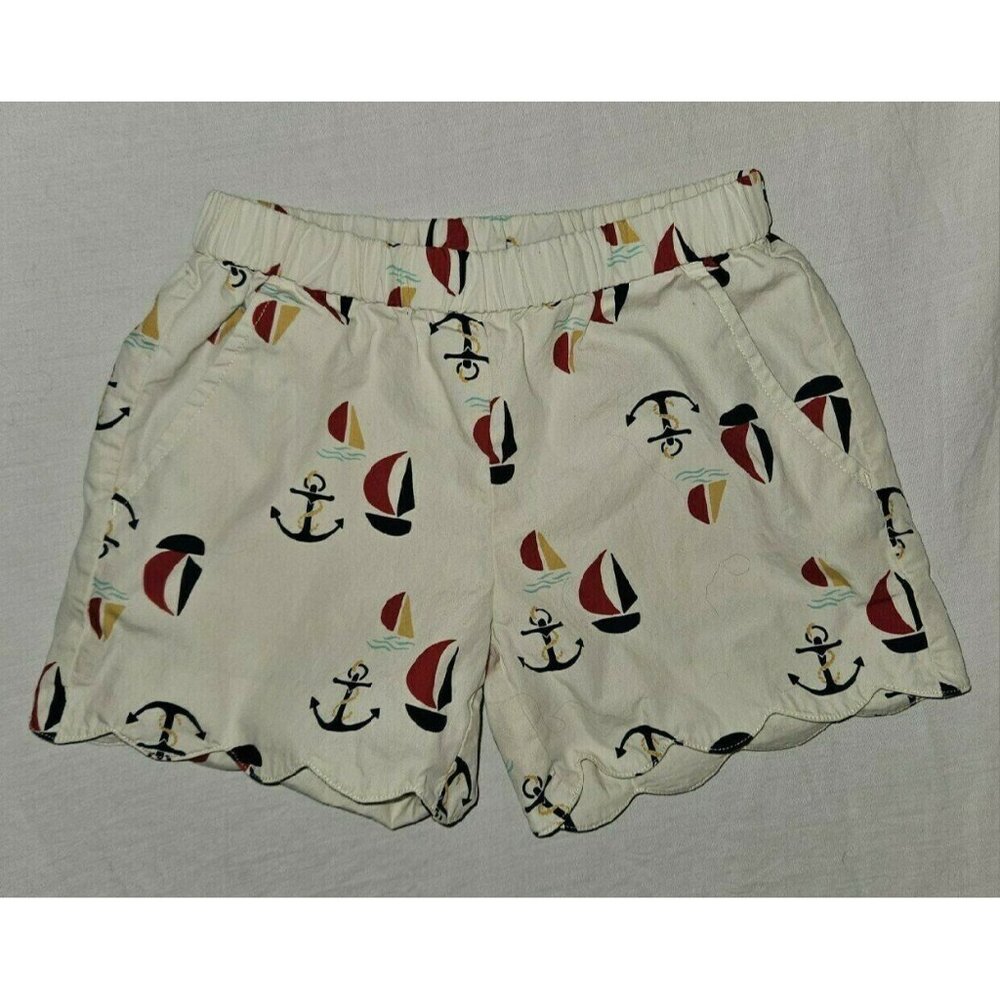 Hanna Andersson Nautical Sail Boat Anchor Shorts 120 (6/7)